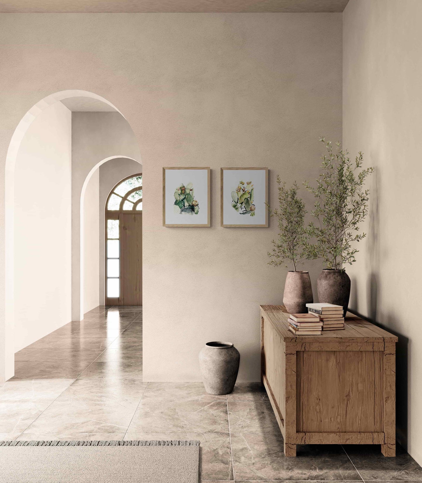 SERIE DI CACTUS 07 WOODEN FRAMED POSTER